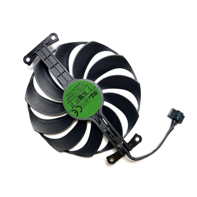 LTANDBR مروحة استبدال بطاقة الرسوميات ASUS Radeon RX6400 4GB Phoenix OC T129215BU FDC10U12D9-C CF1010U12D (T129215BU) - Image 5